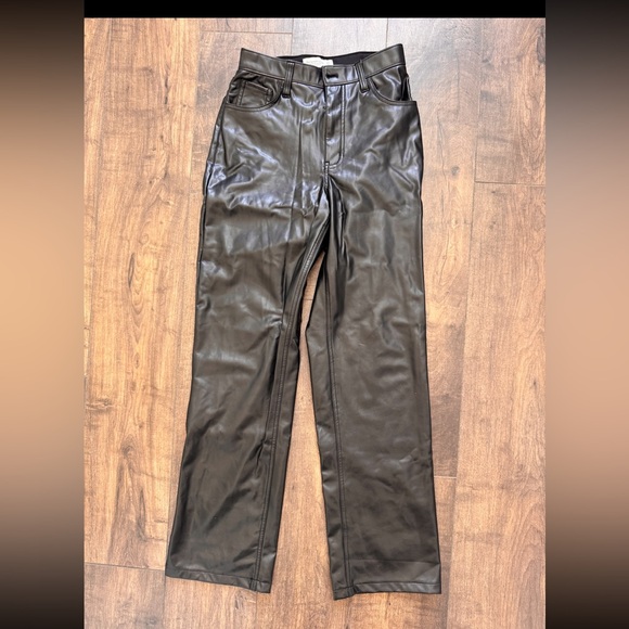 Curve Love Vegan Leather 90s Relaxed Pant - Picture 6 of 7